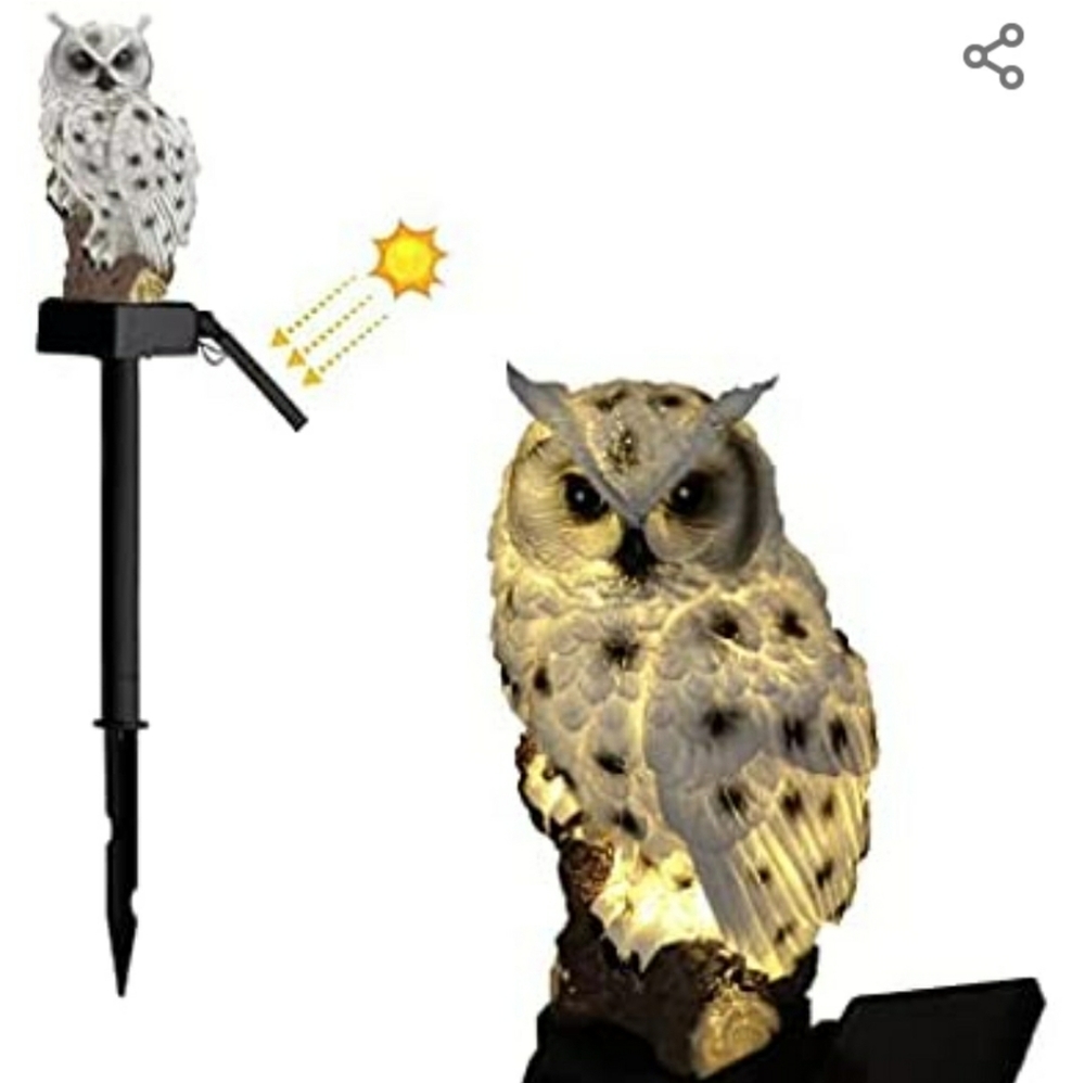 Garden decoration owl solar light